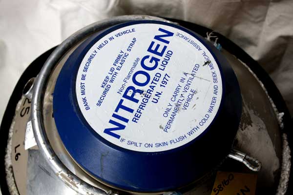 Liquid Nitrogen filled Dewar