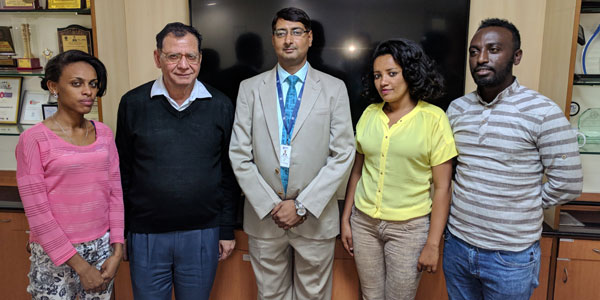 Training Program on Food Safety Auditing organized for trainees from Ethiopian Food, Medicine, Healthcare Administration and Control Authority (EFMHACA) 4 Ms. Helina,Dr. Deepak Bhanot,Mr. Manish Ranjan,Ms. Bekelu, Ms. Helina, Mr. Gashaw