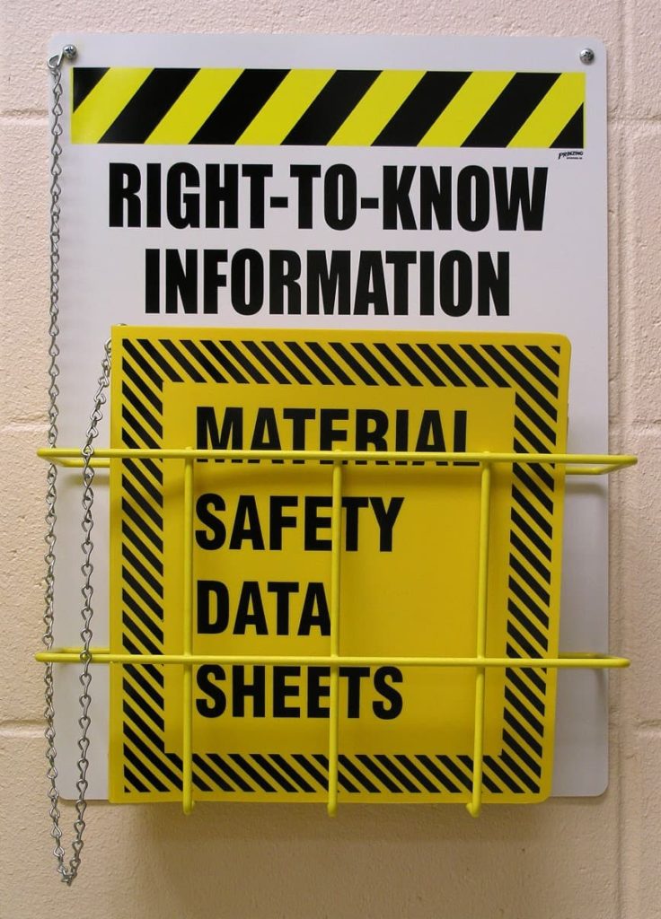 Importance of Material Safety Data Sheets in Laboratories and Warehouses