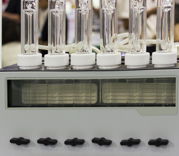 Samples ready for digestion in sealed tubes