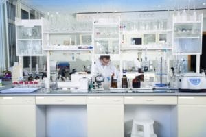 Section of a modern laboratory